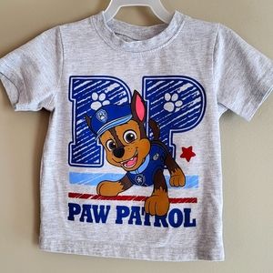Paw Patrol light grey short sleeved tee shirt
